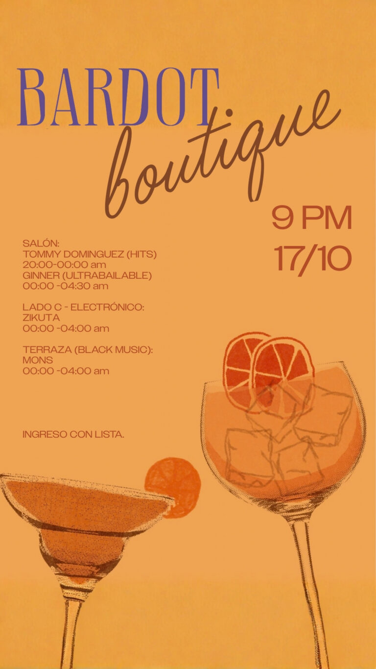 Fiesta del sábado en Bardot